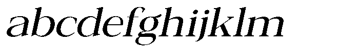 Galnery Medium Semi Exp Slanted FONT