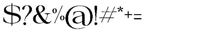 Galnery Medium Semi Exp Font OTHER CHARS