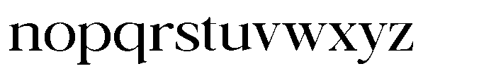 Galnery Medium Semi Exp Font LOWERCASE