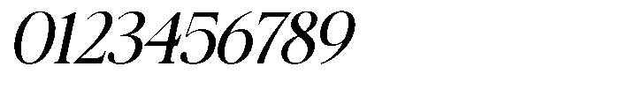 Galnery Medium Slanted Font OTHER CHARS