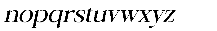 Galnery Medium Slanted Font LOWERCASE