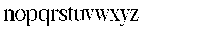 Galnery Medium Ultra Condensed Font LOWERCASE