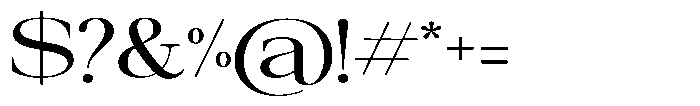 Galnery Medium Ultra Exp Font OTHER CHARS