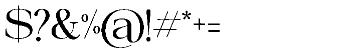 Galnery Medium Font OTHER CHARS