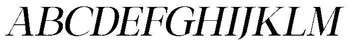 Galnery Semi Bold Condensed Slanted Font UPPERCASE