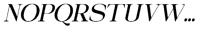 Galnery Semi Bold Condensed Slanted Font UPPERCASE