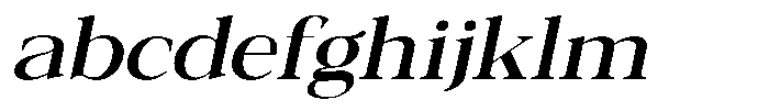 Galnery Semi Bold Expanded Slanted FONT