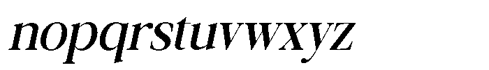 Galnery Semi Bold Extra Condensed Slanted Font LOWERCASE