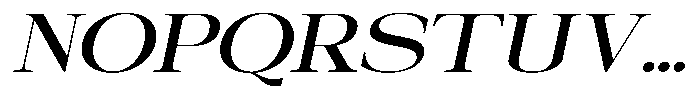 Galnery Semi Bold Extra Exp Slanted Font UPPERCASE