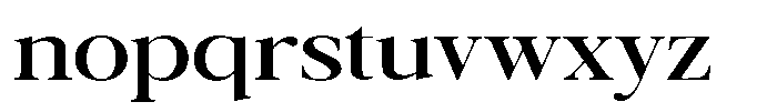 Galnery Semi Bold Extra Exp Font LOWERCASE