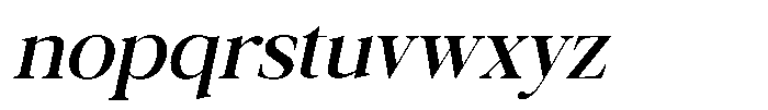Galnery Semi Bold Semi Condensed Slanted Font LOWERCASE