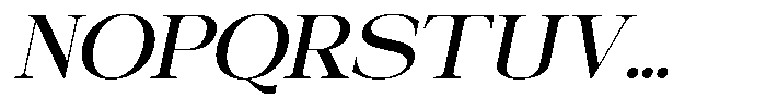 Galnery Semi Bold Slanted Font UPPERCASE