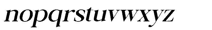 Galnery Semi Bold Slanted Font LOWERCASE