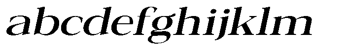 Galnery Semi Bold Ultra Exp Slanted FONT