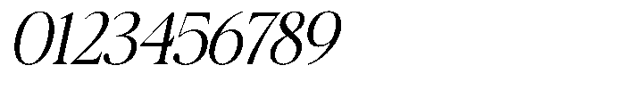 Galnery Semi Condensed Slanted Font OTHER CHARS