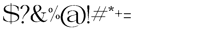 Galnery Semi Exp Font OTHER CHARS