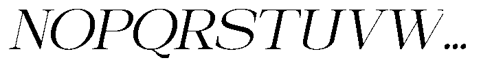 Galnery Slanted Font UPPERCASE