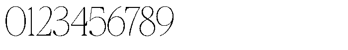 Galnery Thin Condensed Font OTHER CHARS