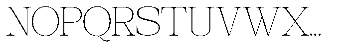 Galnery Thin Condensed Font UPPERCASE