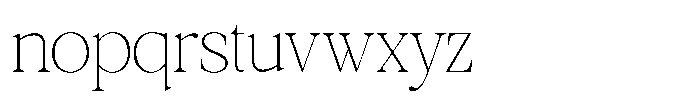 Galnery Thin Condensed Font LOWERCASE
