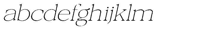 Galnery Thin Expanded Slanted FONT