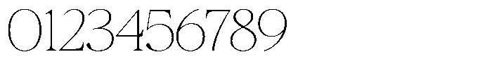 Galnery Thin Expanded Font OTHER CHARS