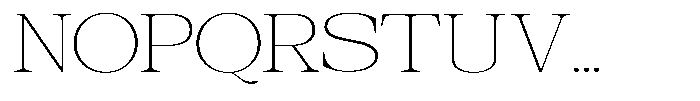 Galnery Thin Expanded Font UPPERCASE