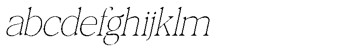 Galnery Thin Extra Condensed Slanted FONT