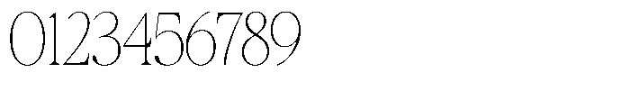 Galnery Thin Extra Condensed Font OTHER CHARS