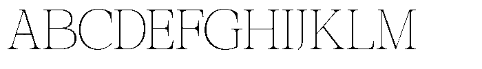 Galnery Thin Extra Condensed Font UPPERCASE