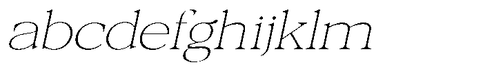 Galnery Thin Extra Exp Slanted FONT