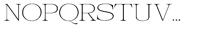Galnery Thin Extra Exp Font UPPERCASE
