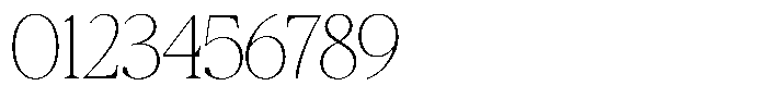 Galnery Thin Semi Condensed Font OTHER CHARS
