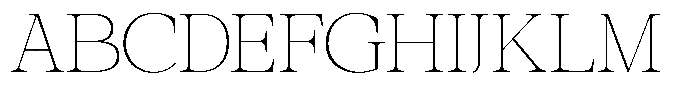 Galnery Thin Semi Condensed Font UPPERCASE