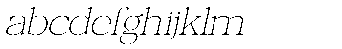 Galnery Thin Semi Exp Slanted FONT