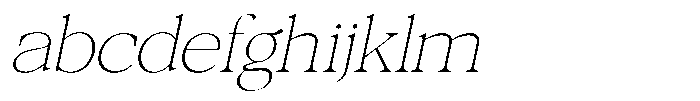 Galnery Thin Slanted FONT