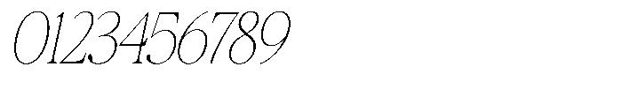 Galnery Thin Ultra Condensed Slanted Font OTHER CHARS