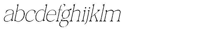 Galnery Thin Ultra Condensed Slanted FONT