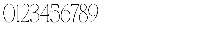 Galnery Thin Ultra Condensed Font OTHER CHARS