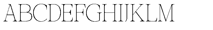 Galnery Thin Ultra Condensed Font UPPERCASE