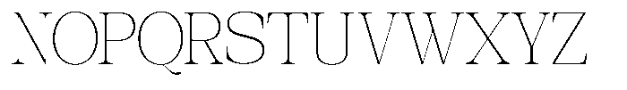 Galnery Thin Ultra Condensed Font UPPERCASE