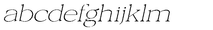 Galnery Thin Ultra Exp Slanted FONT