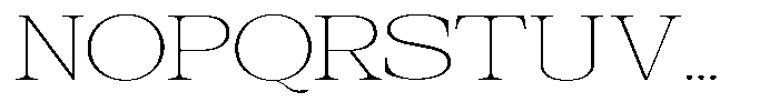 Galnery Thin Ultra Exp Font UPPERCASE