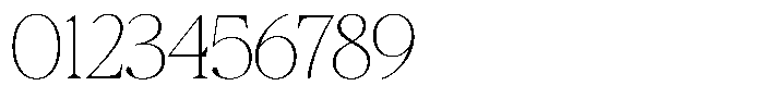 Galnery Thin Font OTHER CHARS
