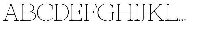 Galnery Thin Font UPPERCASE