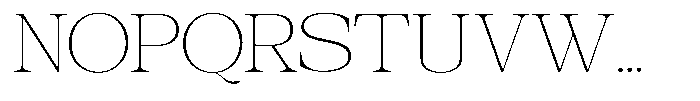 Galnery Thin Font UPPERCASE