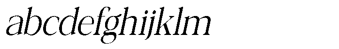Galnery Ultra Condensed Slanted FONT