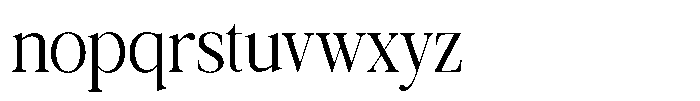 Galnery Ultra Condensed Font LOWERCASE