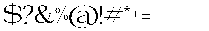 Galnery Ultra Exp Font OTHER CHARS