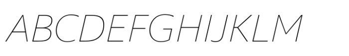 Galvani Thin Italic Font UPPERCASE